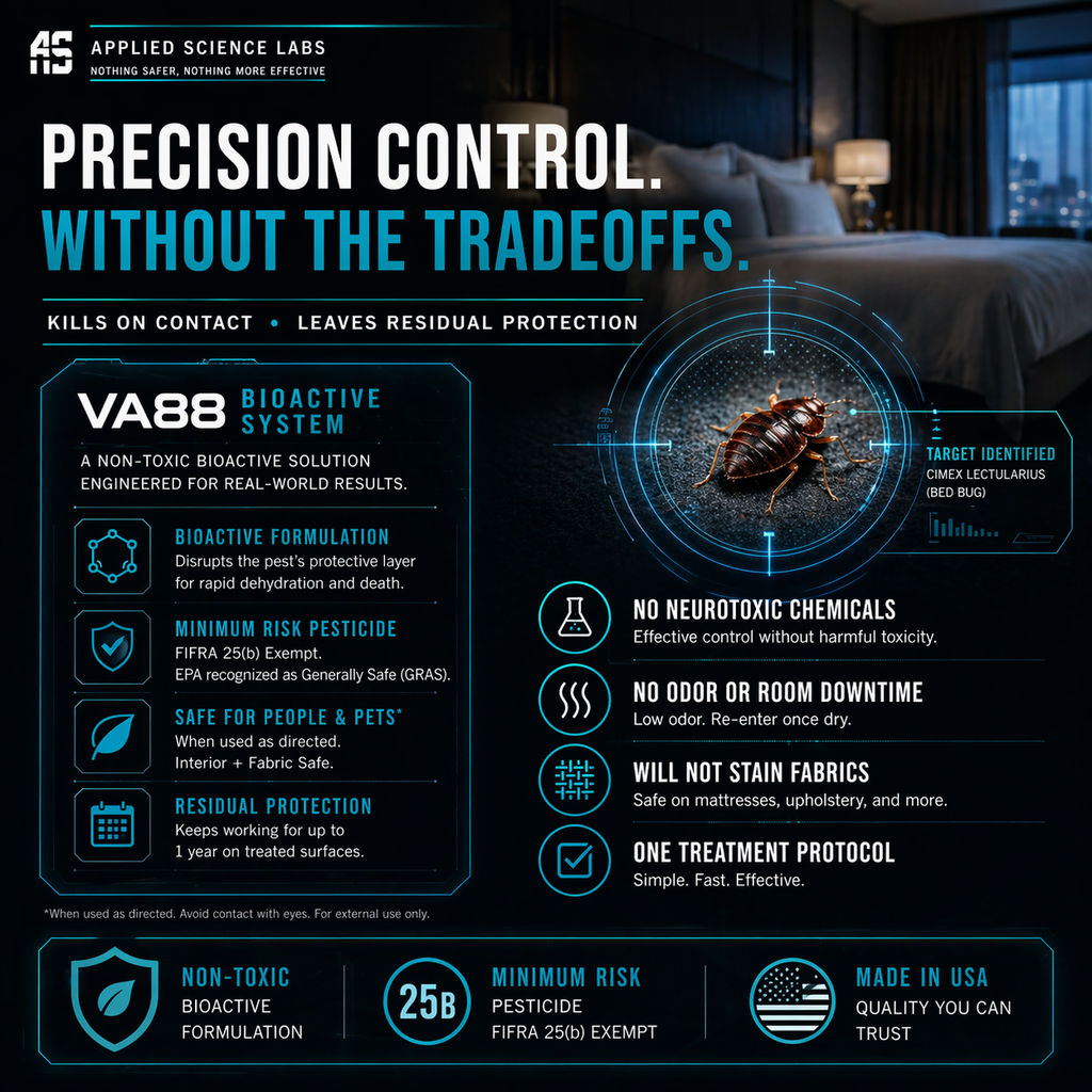 VA88 - Bed Bug Killer For Hotels, Bedrooms, Vacation Rentals